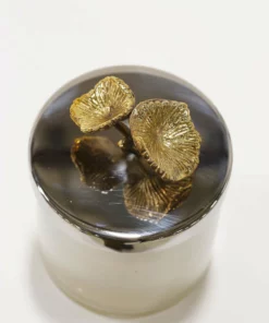 Inspire Me! Home Decor Silver And Gold Detailed Lid Candle- Unscented (6 Styles) 23 Inspire Me! Home Decor Silver And Gold Detailed Lid Candle- Unscented (6 Styles)