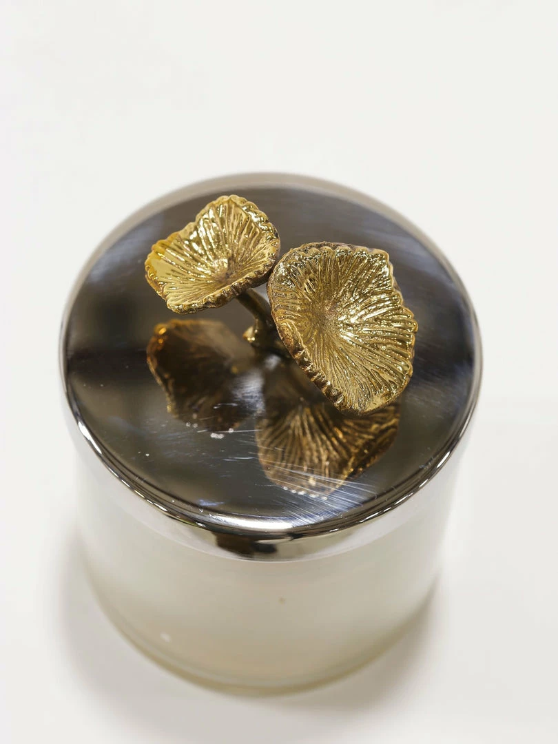 Inspire Me! Home Decor Silver And Gold Detailed Lid Candle- Unscented (6 Styles) 11 Inspire Me! Home Decor Silver And Gold Detailed Lid Candle- Unscented (6 Styles)