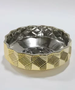 Inspire Me! Home Decor Champagne Textured Ceramic Bowls (3 Sizes)