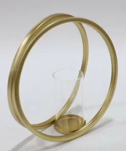 Inspire Me! Home Decor Gold Circle Candle Holders (Set Of 3)