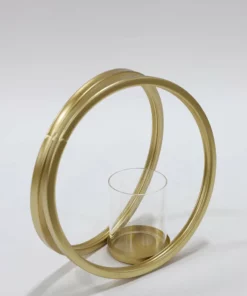 Inspire Me! Home Decor Gold Circle Candle Holders (Set Of 3)