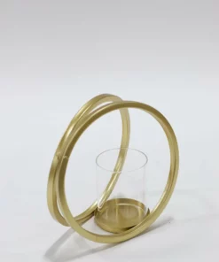 Inspire Me! Home Decor Gold Circle Candle Holders (Set Of 3)