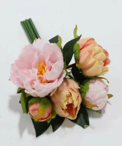 Inspire Me! Home Decor Real Touch Light Color Peony Bundles (3 Colors)