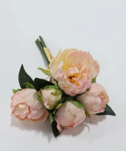 Inspire Me! Home Decor Real Touch Pink Tone Peony Bundle (3 Colors)
