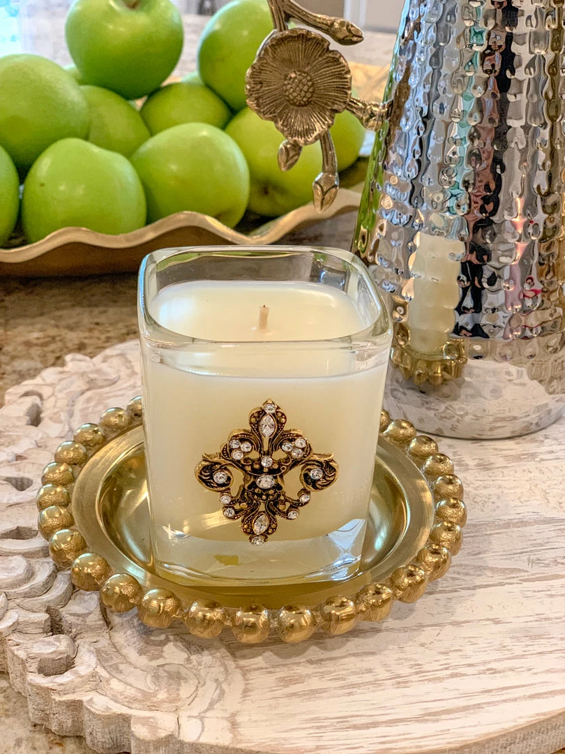 Inspire Me! Home Decor Beaded Round Decorative Plate (2 Colors) 3 Inspire Me! Home Decor Beaded Round Decorative Plate (2 Colors)