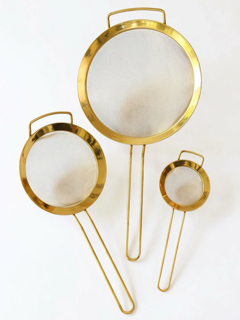 Inspire Me! Home Decor Gold Strainers (Set Of 3) 6 Inspire Me! Home Decor Gold Strainers (Set Of 3)