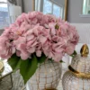 Inspire Me! Home Decor 19" Soft Pink Hydrangea Stem