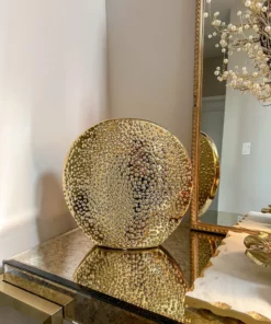 Inspire Me! Home Decor Studded Gold Round Vase