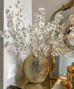 Inspire Me! Home Decor Studded Gold Round Vase