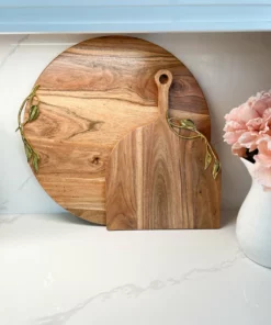 Inspire Me! Home Decor Large Wood Charcuterie Board Leaf Design (2 Styles) 10 Inspire Me! Home Decor Large Wood Charcuterie Board Leaf Design (2 Styles)