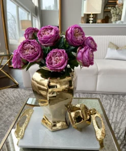 Inspire Me! Home Decor Real Touch Austin Rose (4 Colors) Floral Stems