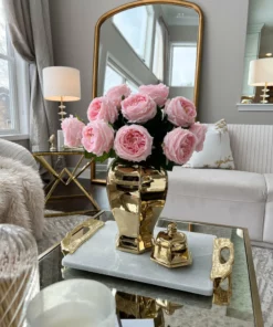 Inspire Me! Home Decor Gold Hexagon Ginger Jar (2 Sizes) 13 Inspire Me! Home Decor Gold Hexagon Ginger Jar (2 Sizes)