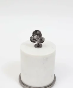 Inspire Me! Home Decor Marble Canisters With Floral Design Lid (2 Colors, 3 Sizes) Gold