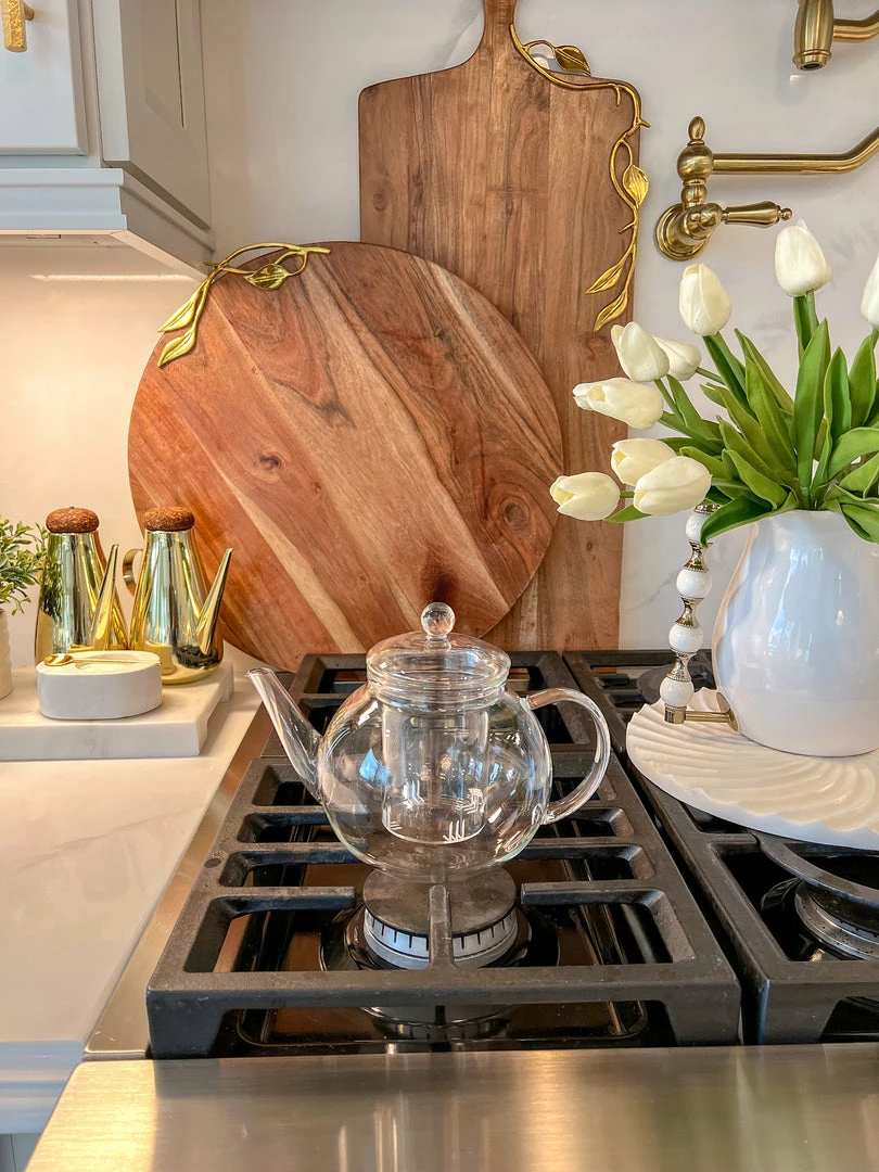 Inspire Me! Home Decor Glass Teapot With Loose Tea Infuser KITCHEN 5 Inspire Me! Home Decor Glass Teapot With Loose Tea Infuser KITCHEN