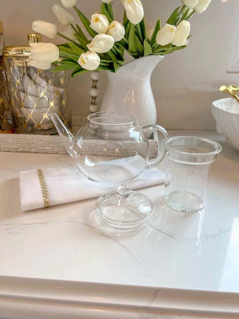 Inspire Me! Home Decor Glass Teapot With Loose Tea Infuser KITCHEN 6 Inspire Me! Home Decor Glass Teapot With Loose Tea Infuser KITCHEN