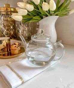 Inspire Me! Home Decor Glass Teapot With Loose Tea Infuser KITCHEN