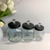 Inspire Me! Home Decor KITCHEN Glass Canister With Diamond Knob (3 Sizes)