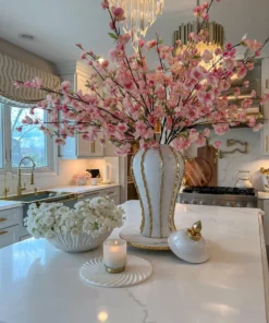 Inspire Me! Home Decor White Ceramic Round Bowl With Detailed Design (2 Sizes)