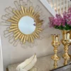 Inspire Me! Home Decor Gold Foil Sunburst Mirror
