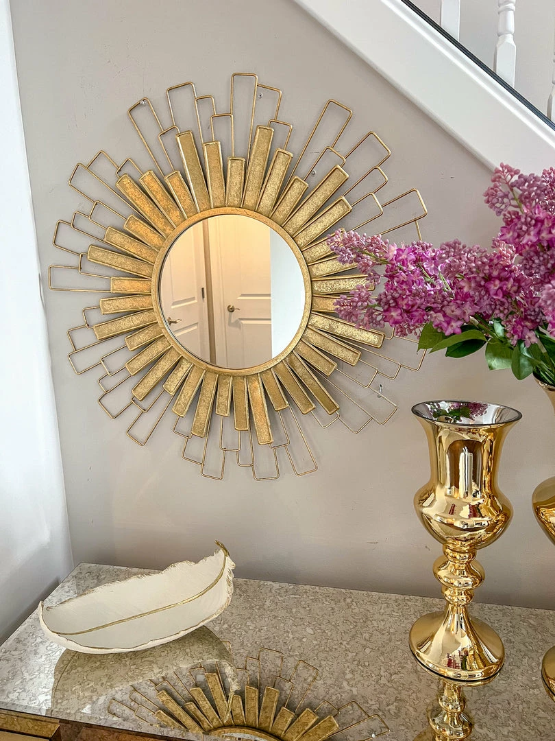 Inspire Me! Home Decor White And Gold Feather Decorative Bowl 7 Inspire Me! Home Decor White And Gold Feather Decorative Bowl