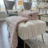 Inspire Me! Home Decor PILLOWS, RUGS, & THROWS Blush Faux Fur Throw