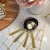 Inspire Me! Home Decor Measuring Cups With Textured Gold Handle