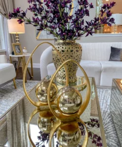 Inspire Me! Home Decor Gold Teardrop Candle Holders (2 Sizes)