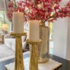 Inspire Me! Home Decor Gold Metal Branch Pedestal Candle Holder (2 Sizes)