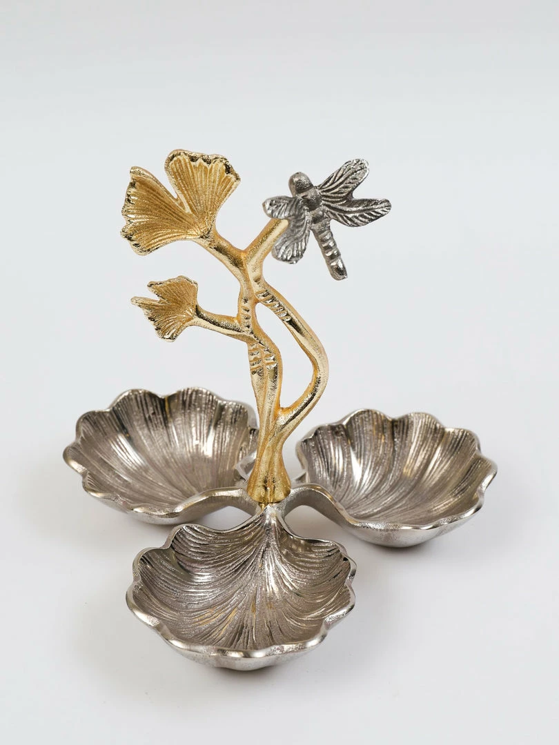 Inspire Me! Home Decor Two-Tone Dragonfly Serving Bowl Gold 4 Inspire Me! Home Decor Two-Tone Dragonfly Serving Bowl Gold