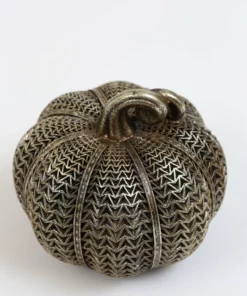 Inspire Me! Home Decor Antique Gold Resin Pumpkin (3 Styles)