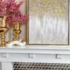 Inspire Me! Home Decor WALL ART & MIRRORS Gold Abstract Detailed Painting