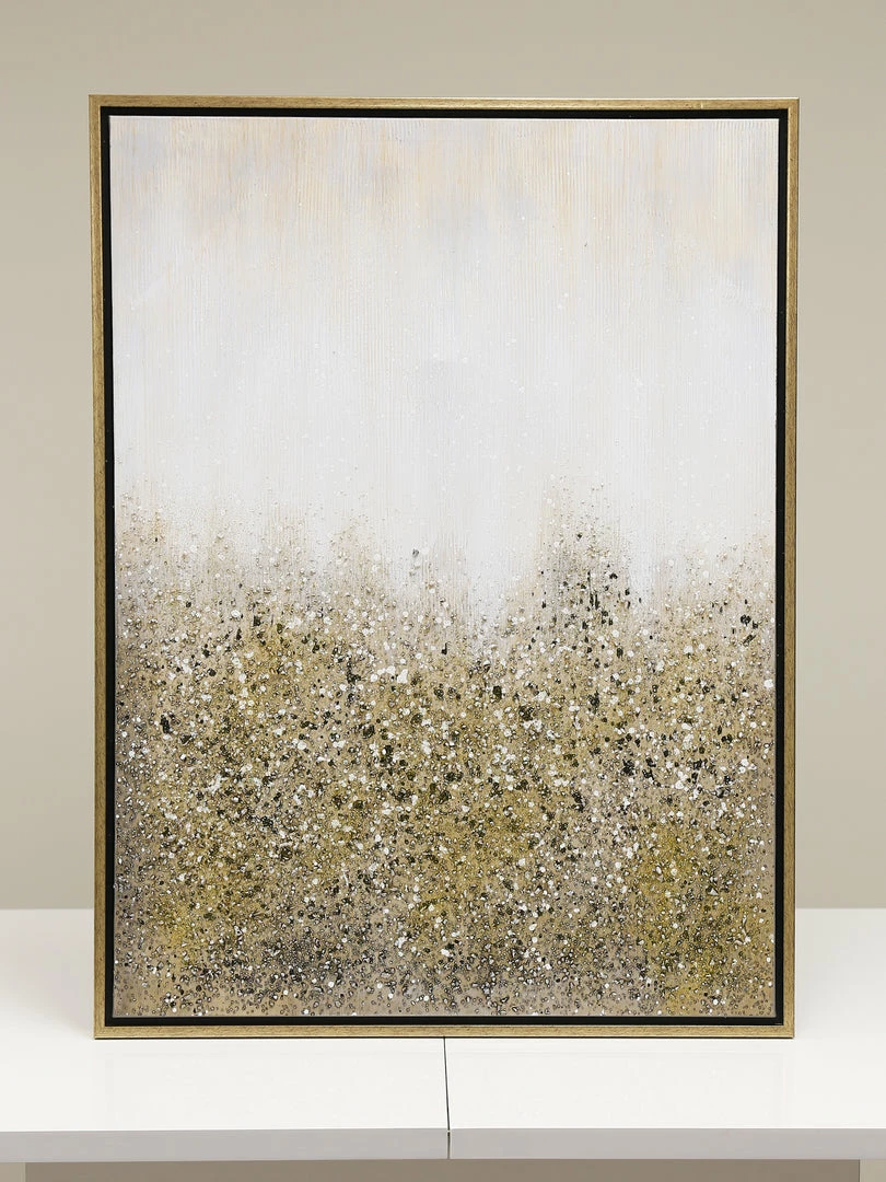 Inspire Me! Home Decor WALL ART & MIRRORS Gold Abstract Detailed Painting 4 Inspire Me! Home Decor WALL ART & MIRRORS Gold Abstract Detailed Painting