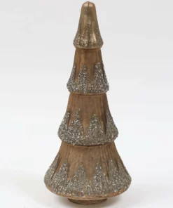 Inspire Me! Home Decor Mercury Glass Tree With Glitter (2 Sizes) Gold
