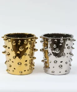 Inspire Me! Home Decor Studded Vase (2 Colors) Gold