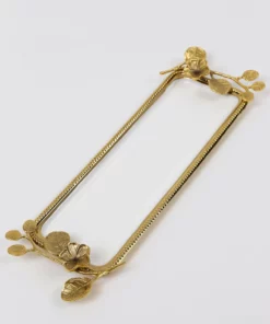 Inspire Me! Home Decor Rectangle Gold Floral Tray With White Enamel Interior 7 Inspire Me! Home Decor Rectangle Gold Floral Tray With White Enamel Interior