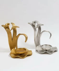 Inspire Me! Home Decor Large Flower Hurricane Candle Holder (2 Colors)