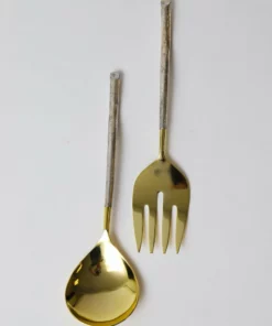 Inspire Me! Home Decor Gold And Silver Serving Spoons