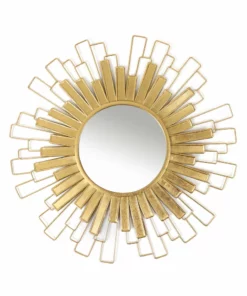 Inspire Me! Home Decor Gold Foil Sunburst Mirror