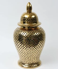 Inspire Me! Home Decor Oversized Gold Ginger Jar With Lid 11 Inspire Me! Home Decor Oversized Gold Ginger Jar With Lid