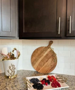 Inspire Me! Home Decor White Ceramic Tray With Gold Textured Design Handles " From Pops Of Color Home Collection" 8 Inspire Me! Home Decor White Ceramic Tray With Gold Textured Design Handles