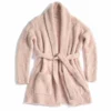 Inspire Me! Home Decor Blush Pink Plush Bath Robe With Pockets (2 Sizes)