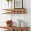 Inspire Me! Home Decor Natural Wood Clothespin Shelves (2 Sizes)