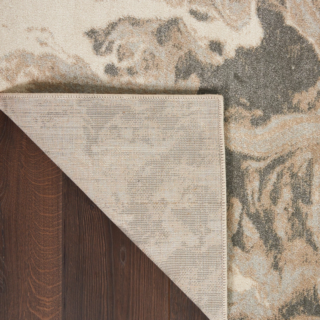 Nourison Elegance Area Rug- Grey/Charcoal/beige (5 Sizes) PILLOWS, RUGS, & THROWS 5 Nourison Elegance Area Rug- Grey/Charcoal/beige (5 Sizes) PILLOWS, RUGS, & THROWS