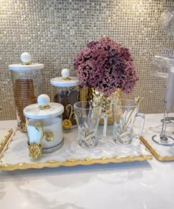 Inspire Me! Home Decor Large Hammered Gold Metallic Ceramic Planter Pot (5.75")