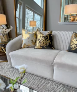 Cloud9d Elise Charcoal Gold Pillow - 20