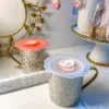 Inspire Me! Home Decor KITCHEN Silicone Rose Mug Lids (Set Of 2) 2 Inspire Me! Home Decor KITCHEN Silicone Rose Mug Lids (Set Of 2)