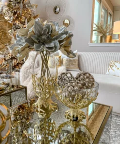 Inspire Me! Home Decor Gold Large Metallic Pearl Ornament/Orb 12 Inspire Me! Home Decor Gold Large Metallic Pearl Ornament/Orb