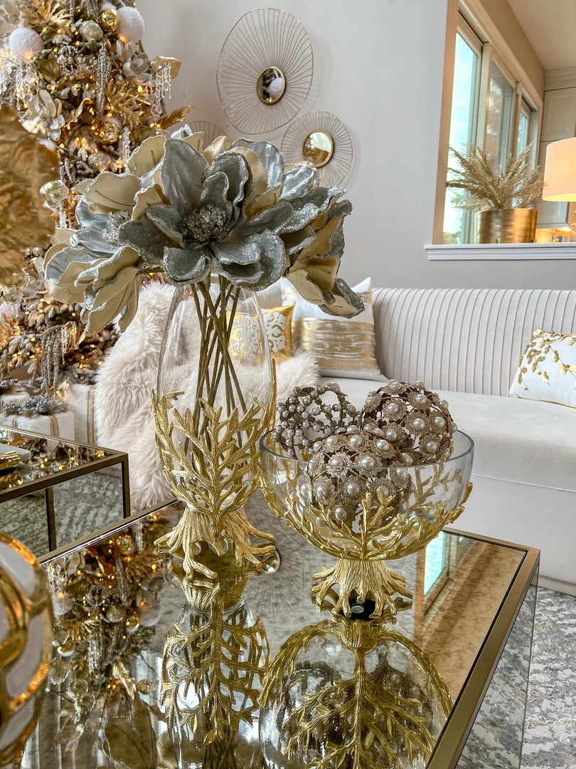 Inspire Me! Home Decor Gold Large Metallic Pearl Ornament/Orb 7 Inspire Me! Home Decor Gold Large Metallic Pearl Ornament/Orb