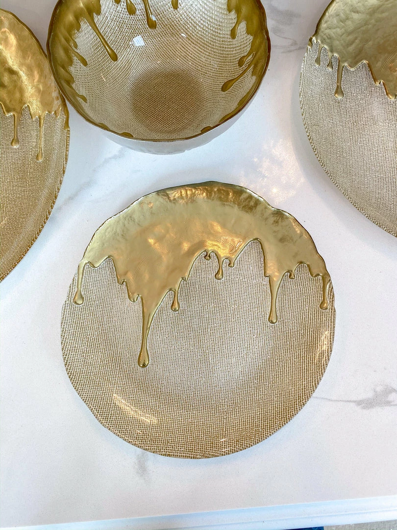 Inspire Me! Home Decor Gold Dipped Dinnerware Collection (Sold Separately) 8 Inspire Me! Home Decor Gold Dipped Dinnerware Collection (Sold Separately)