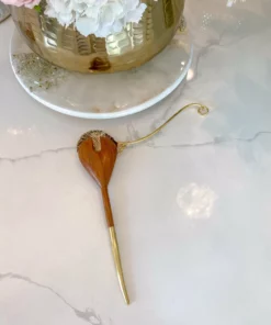 Inspire Me! Home Decor Gold Flower Petal Spoon Rest ( 2 Sizes )